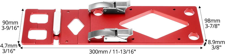 QWORK® 90° Winkelanschlag für Führungsschiene, CNC-gefräster Aluminiumlegierung Anschlag, Kompatibel