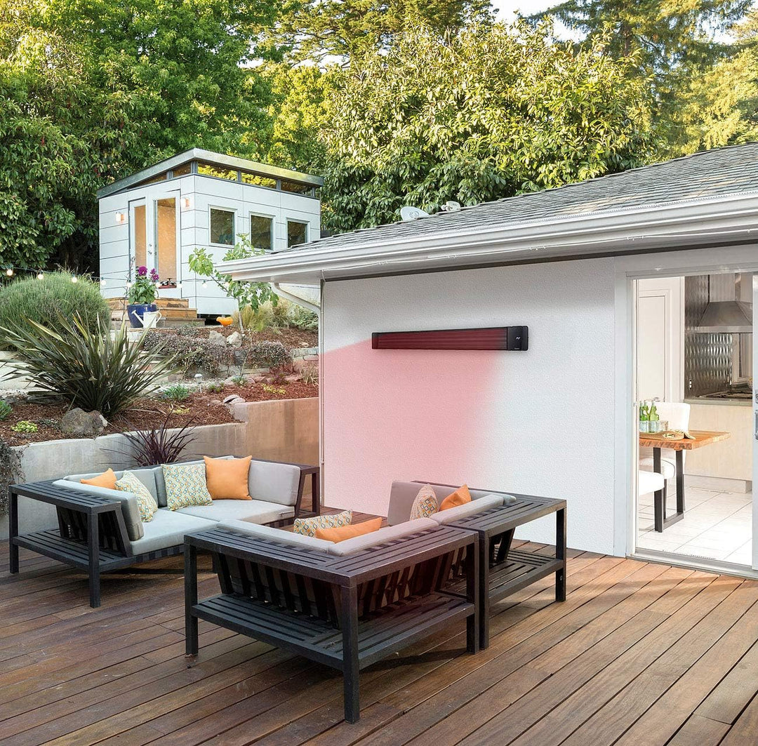 Semptec Urban Survival Technology Heizstrahler Terrasse: Infrarot-Dunkelheizstrahler mit Timer und F