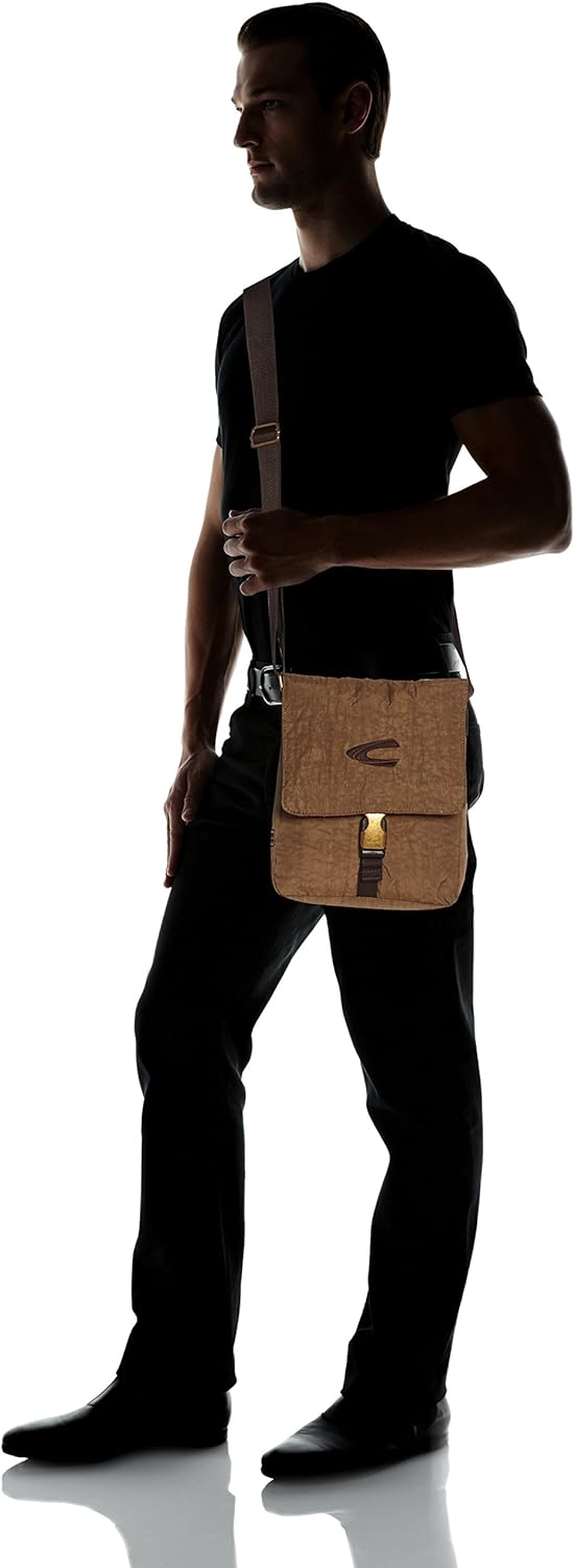 camel active bags Journey Herren Umhängetasche Messenger Bag 22 x 7 x 26 Sand, 22 x 7 x 26 Sand