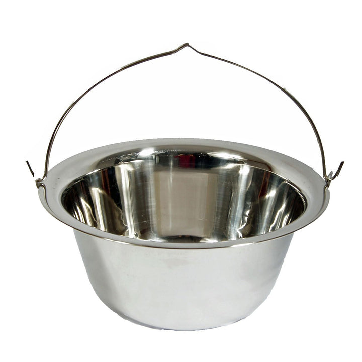 Ungarischer Gulaschkessel Topf Edelstahl Hordentopf Servierkessel Suppentopf 20 Liter