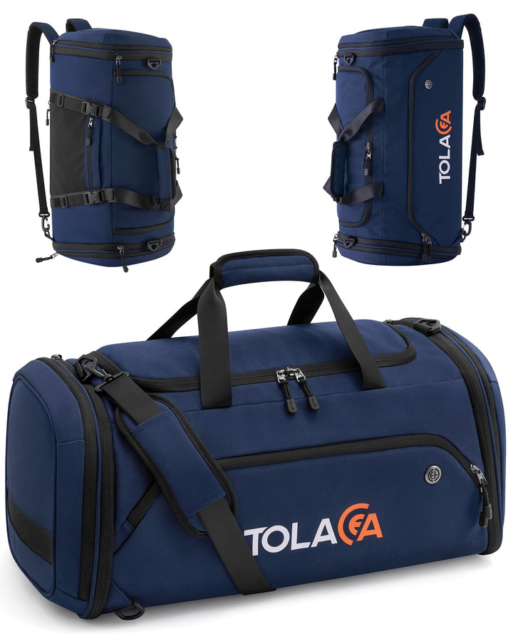 Tolaccea Sporttasche 56–70L für Herren & Damen – Erweiterbare Reisetasche mit Schuhfach & Nassfach,