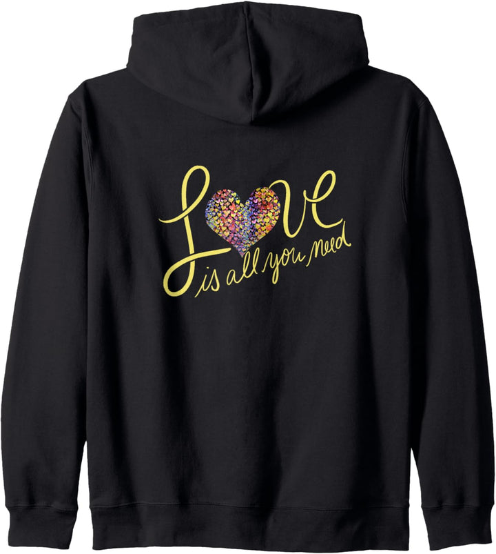 Rainbow love Heart Regenbogen lieben Herz Kapuzenjacke