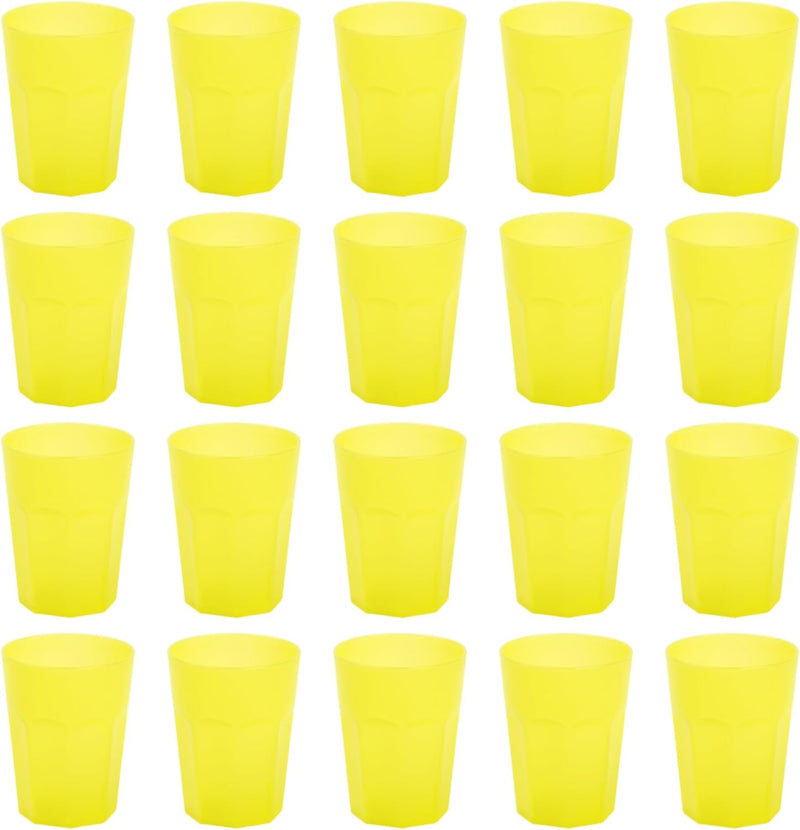 ENGELLAND 20x Kunststoffbecher Trinkbecher Party-Becher Plastik Trink-Gläser Mehrweg Coktailbecher G