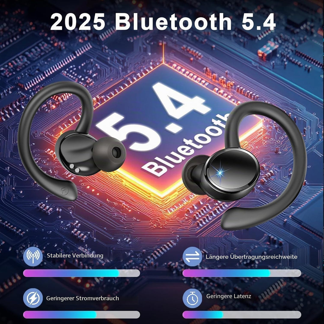 2026 Kopfhörer Kabellos Bluetooth 5.4, Bluetooth Kopfhörer, 50 Std Spielzeit, 4 ENC Noise Cancelling