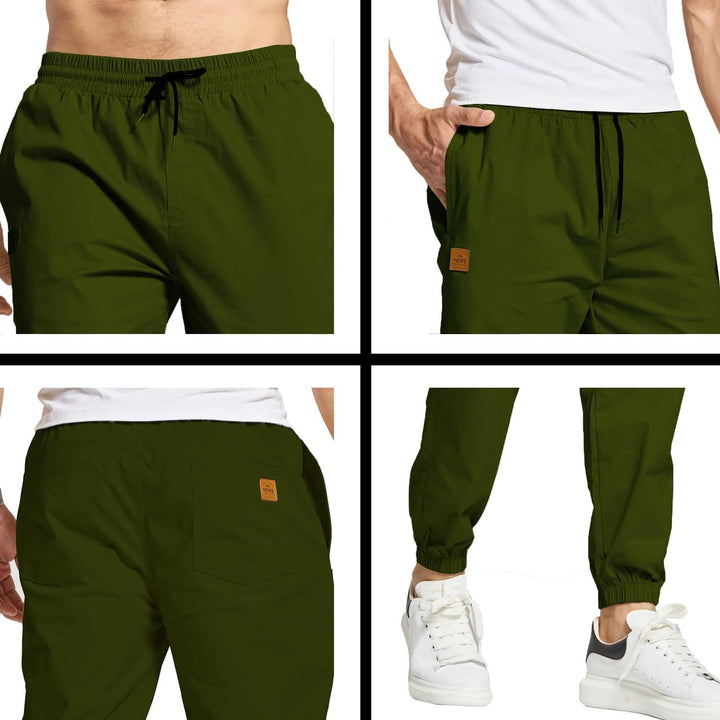 Herren Hose Chino Cargo Hose Freizeithose Baumwolle Sporthose Casual Jogginghose Elastische Taille m