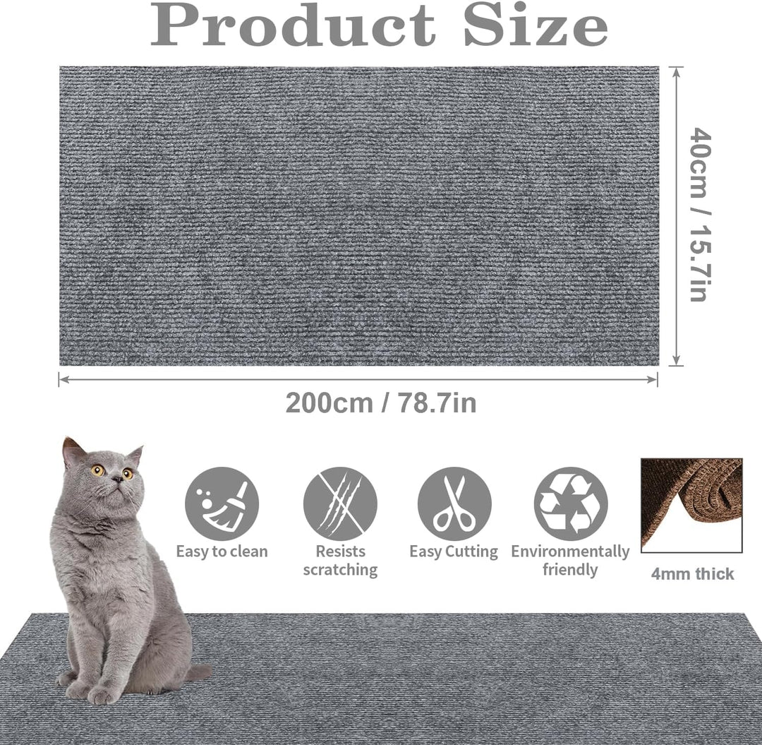 Kratzmatte Katze Selbstklebend,Kratzfestes Sofa kratzmatte Katze,Selbstklebend Kratzteppich Katze Wa
