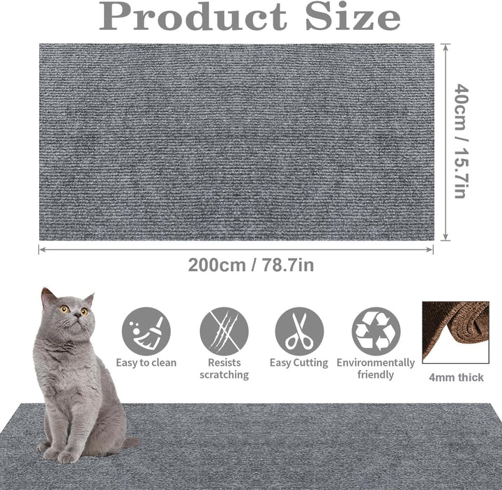 Kratzmatte Katze Selbstklebend,Kratzfestes Sofa kratzmatte Katze,Selbstklebend Kratzteppich Katze Wa