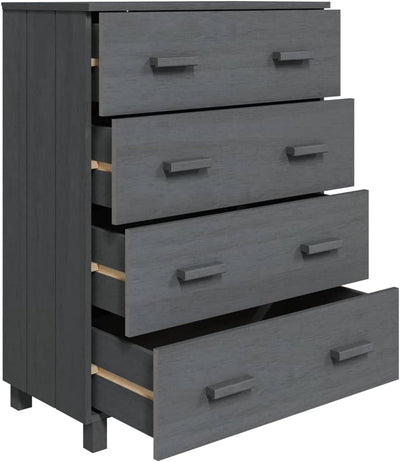 Gecheer Sideboard Schubladenschrank 4 Schubladen Kommode Anrichte Schrank Beistellschrank Schubladen