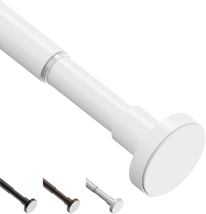 WELDUN Gardinenstange ohne Bohren 46-190CM Teleskopstange Duschvorhangstange Einstellbare Vorhangsta