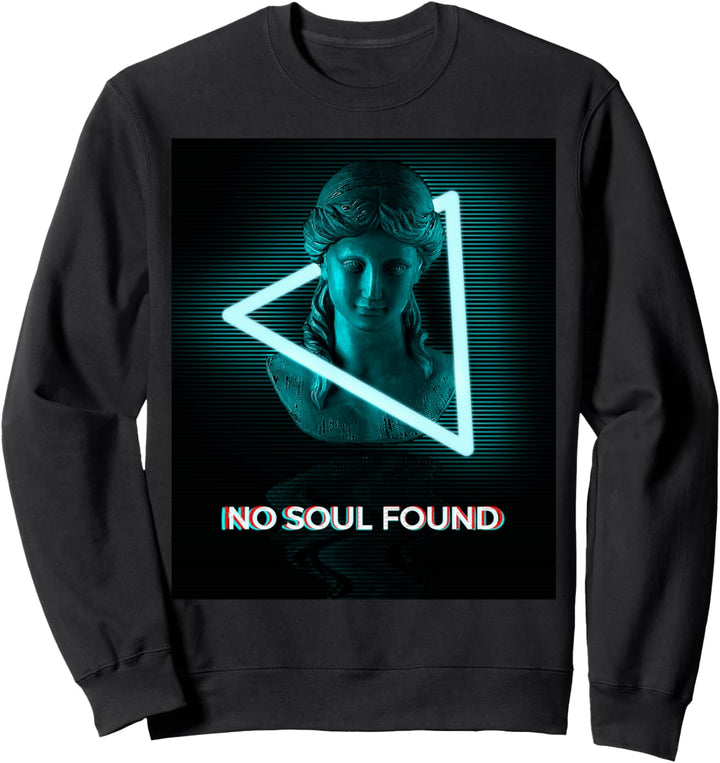 Keine Seele gefunden. Futuristische Dampfwellenstatue Sweatshirt