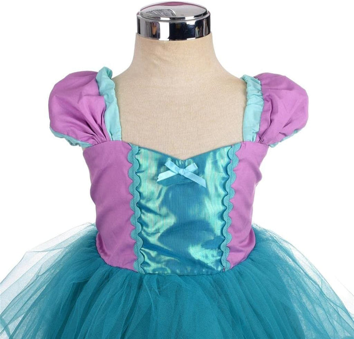 Lito Angels Mädchen Prinzessin Schneewittchen Cinderella Meerjungfrau Rapunzel Kleid Kostüm Weihnach