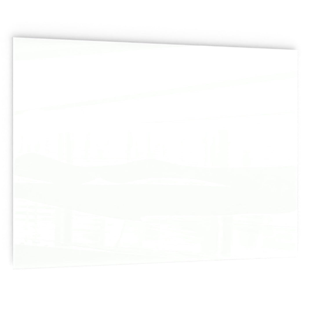 ALLboards Glasboard Magnetisch Weiss 90x60cm, Rahmenlos, Glastafel, Magnettafel, Gehärtetes Glas, We