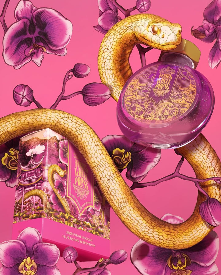 Ferris Wheel Press Ink, Everyday Ink Collection, Serpentine Blooms, Vibrant Orchid with duochrome Pi