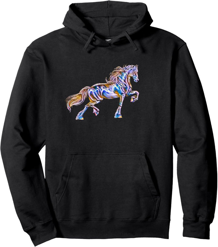 Pferde Motiv Pullover Hoodie
