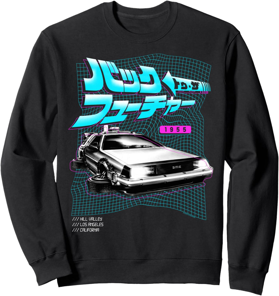 Back To The Future 35th Anniversary DeLorean Kanji Wave Sweatshirt