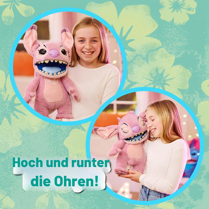 Disney Angel Puppetronic by Real FX, elektronisches Plüschtier, 45 cm, 100+ Kombinationen von Aktion