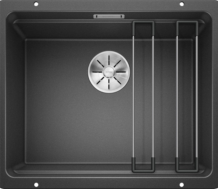 BLANCO Spül-Set in anthrazit – ETAGON 500-U – Spülbecken für 60 cm Unterschränke – Granitspüle aus S
