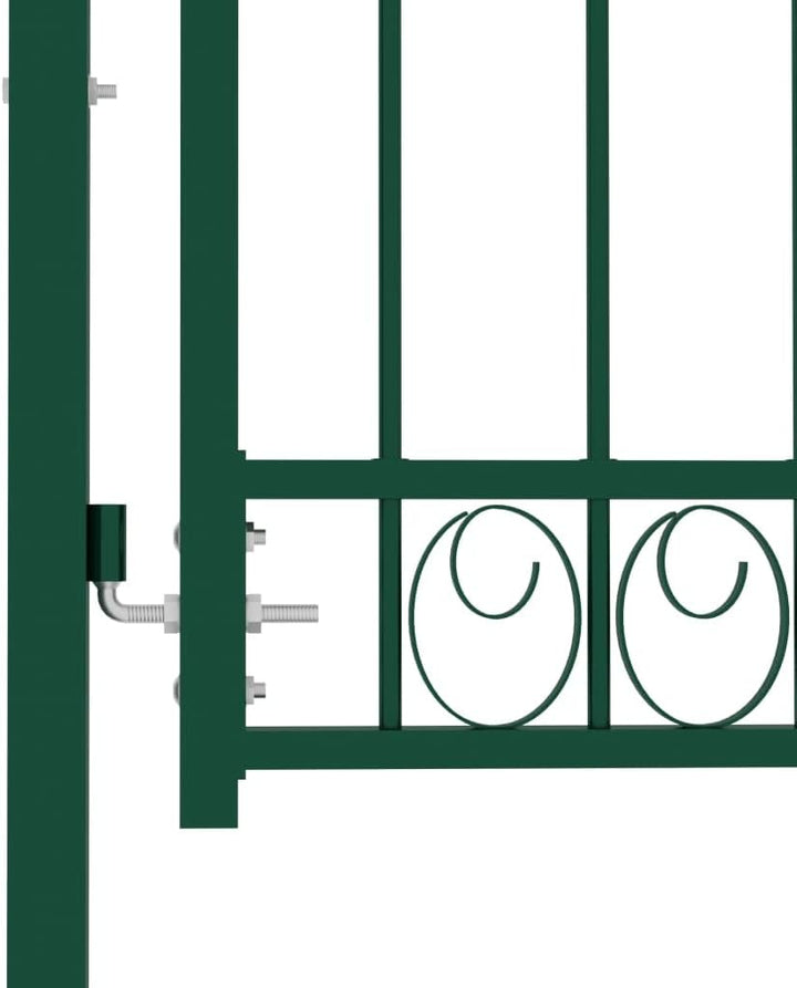 102x200 cm Grün Zauntor GartentüR Gartentor Gartenzaun Doppelstabmattenzaun Gartenzaun Komplettset D