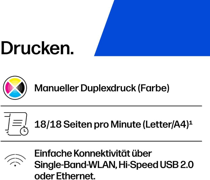 HP Color Laser 150nw Farb-Laserdrucker (Drucker, USB, LAN, WLAN),weiss-grau Drucker WLAN