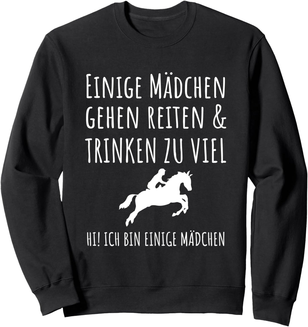 Einige Mädchen Gehen Reiten Und Trinken Zu Viel Sweatshirt