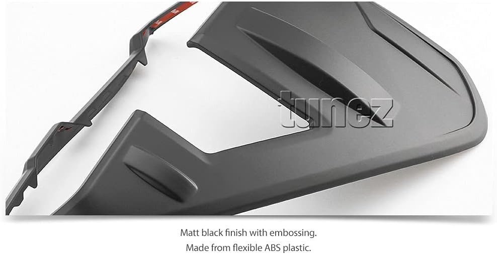 TUNEZ® Schwarze Rücklichtabdeckung, nur für Rücklicht, kompatibel mit Hilux Mk3 2020 2021 2022 SR SR