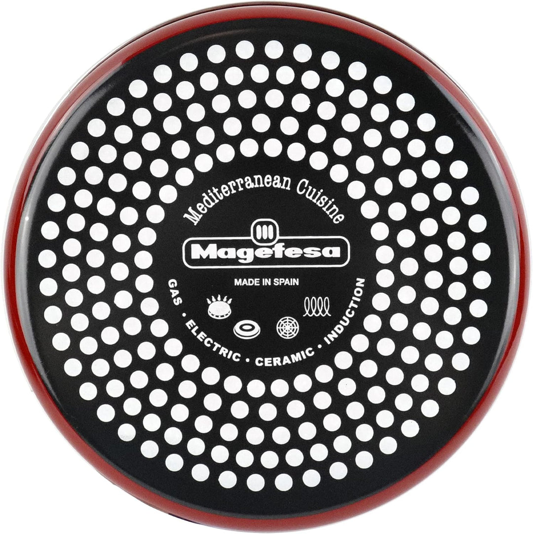Megafesa Praga - Kasserolle mit Deckel, Durchmesser 20 cm, Farbe granatrot