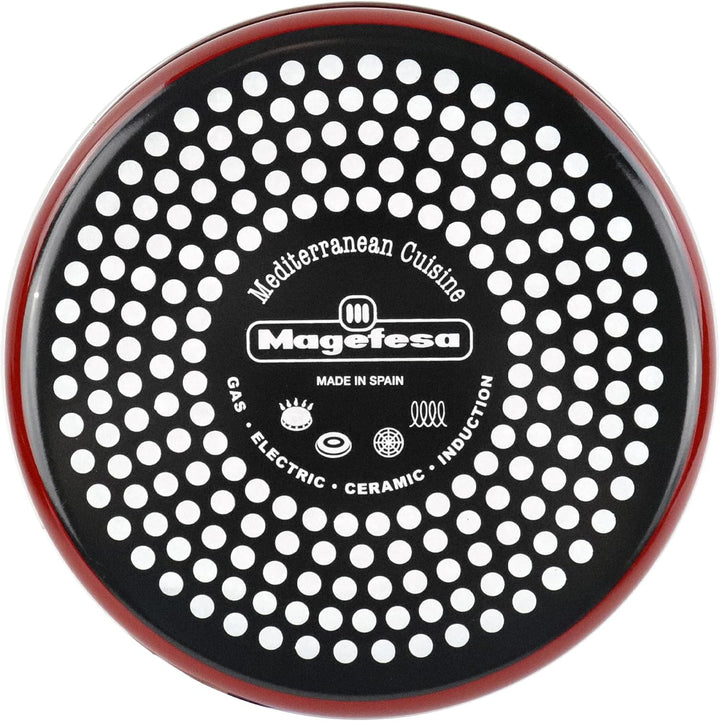 Megafesa Praga - Kasserolle mit Deckel, Durchmesser 20 cm, Farbe granatrot