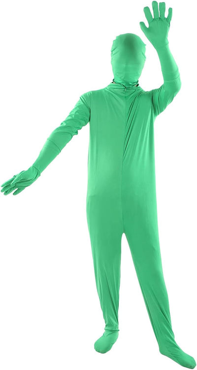 VBESTLIFE Green Screen Bodysuit, Unisex-Erwachsener, Ganzkörper-Split-Design-Body-Anzug für Fotograf