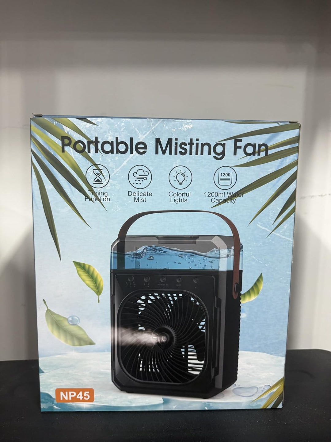 Desktop Nebelventilator,20000mAh,Akku Ventilator,1200mL Wassertank