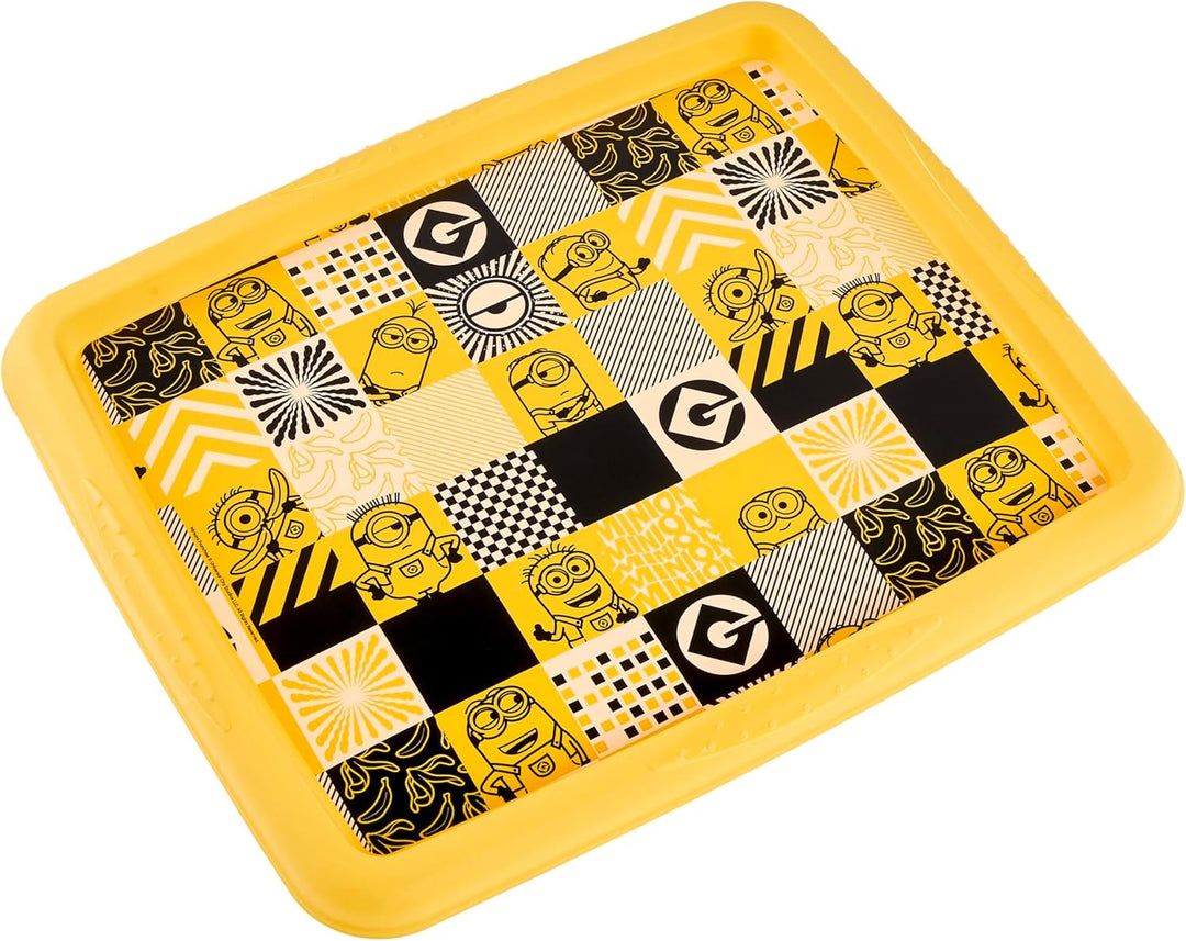 keeeper karolina Aufbewahrungsbox mit Deckel, 24 l, Dreh- und stapelbar, Design: Minions, Mosaic, Fü