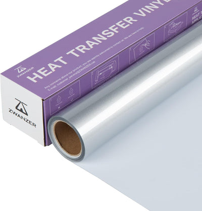 Zwanzer Plotterfolie Textil,30.5cm× 3.66m Flexfolie für Cricut und Silhouette Cameo,Verwendet in DIY