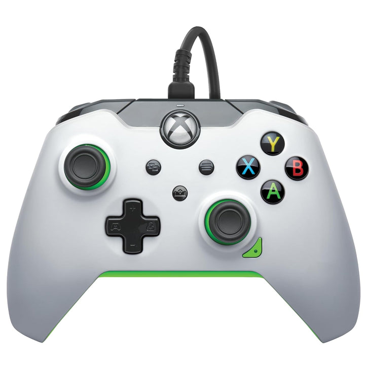 PDP verkabelt Controller Neon weiss für Xbox Series X|S, Gamepad, verkabelt Video Game Controller, G