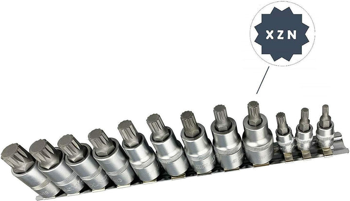 Steckschlüsselsatz Innenvielzahn Satz Nüsse XZN 1/4" M4 M5 M6 Stecknüsse 1/2" M8 M9 M10 M11 M12 M13