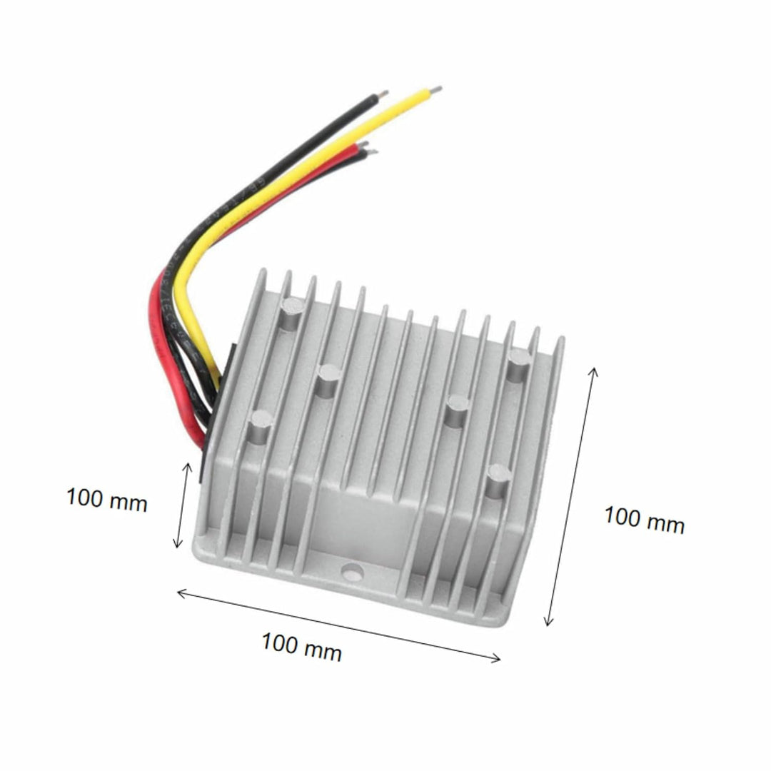 Fafeicy IP67 Stromrichtermodul, DC36V/48V to 24V Aluminium Abwärtswandler mit automatische Schutzfun