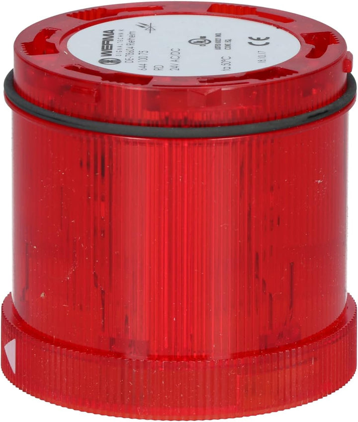 WERMA 644.100.75 RD LED-Dauerlichtelement 24VAC/DC, 24 V, Rot