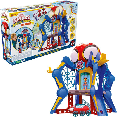Marvel Spidey und Seine Super-Freunde Web-Spinners Web-Quartier Spielset mit Spidey Action-Figur, Fa