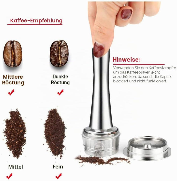 Wiederbefüllbare Illy Kaffeekapsel aus Edelstahl zum Nachfüllen,Edelstahl Filterkapsel für Illy X9 X