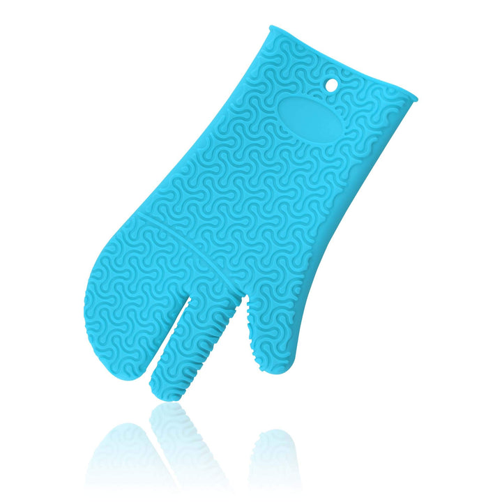Kochblume Hitze Set | Handschuh, Protec-Griffschutz, Thermo-Fingerschutz, Silikon | (türkis, Handsch