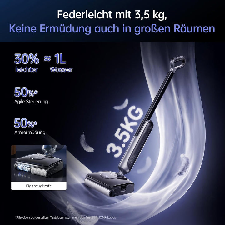 JONR 20000 Pa H2 Nass-Trockensauger, Innovatives Geruchsfreies Design, 1500ml Extra grosser Wasserta