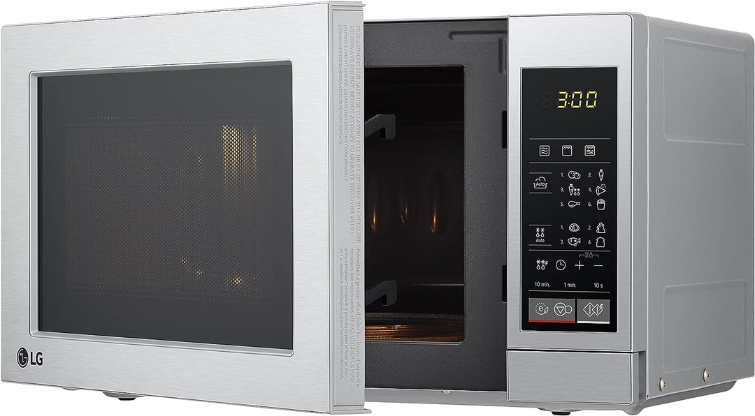 LG MH 6044 V Mikrowelle (700 W, 20 L Garraum, Grill, Edelstahl)