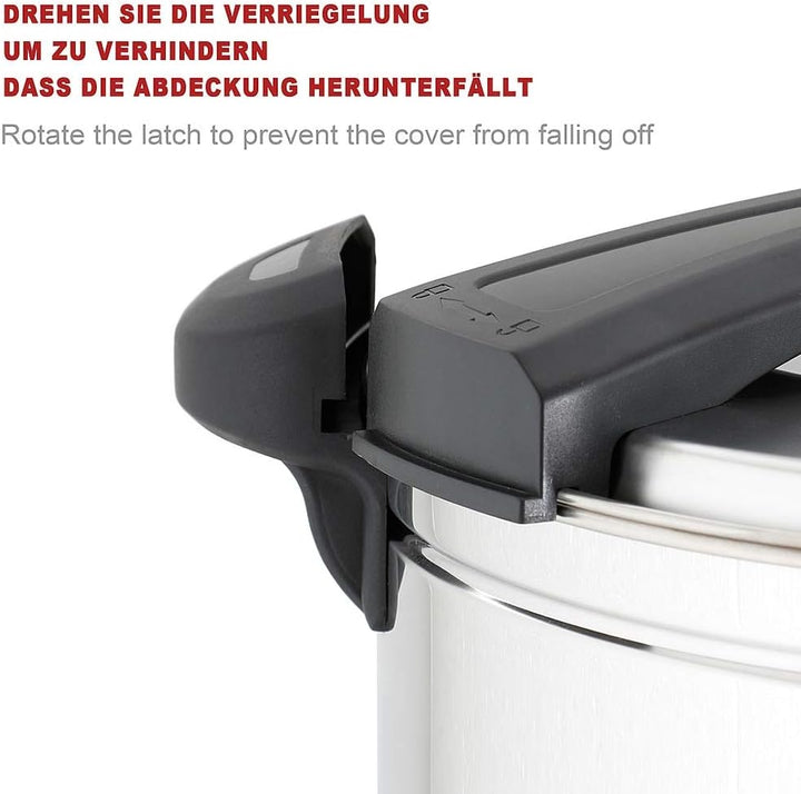 Melko Glühweinkocher Heissgetränkeautomat 7 Liter mit Zapfhahn für Milch, Kaffee, Tee, Kakao, Glühwe