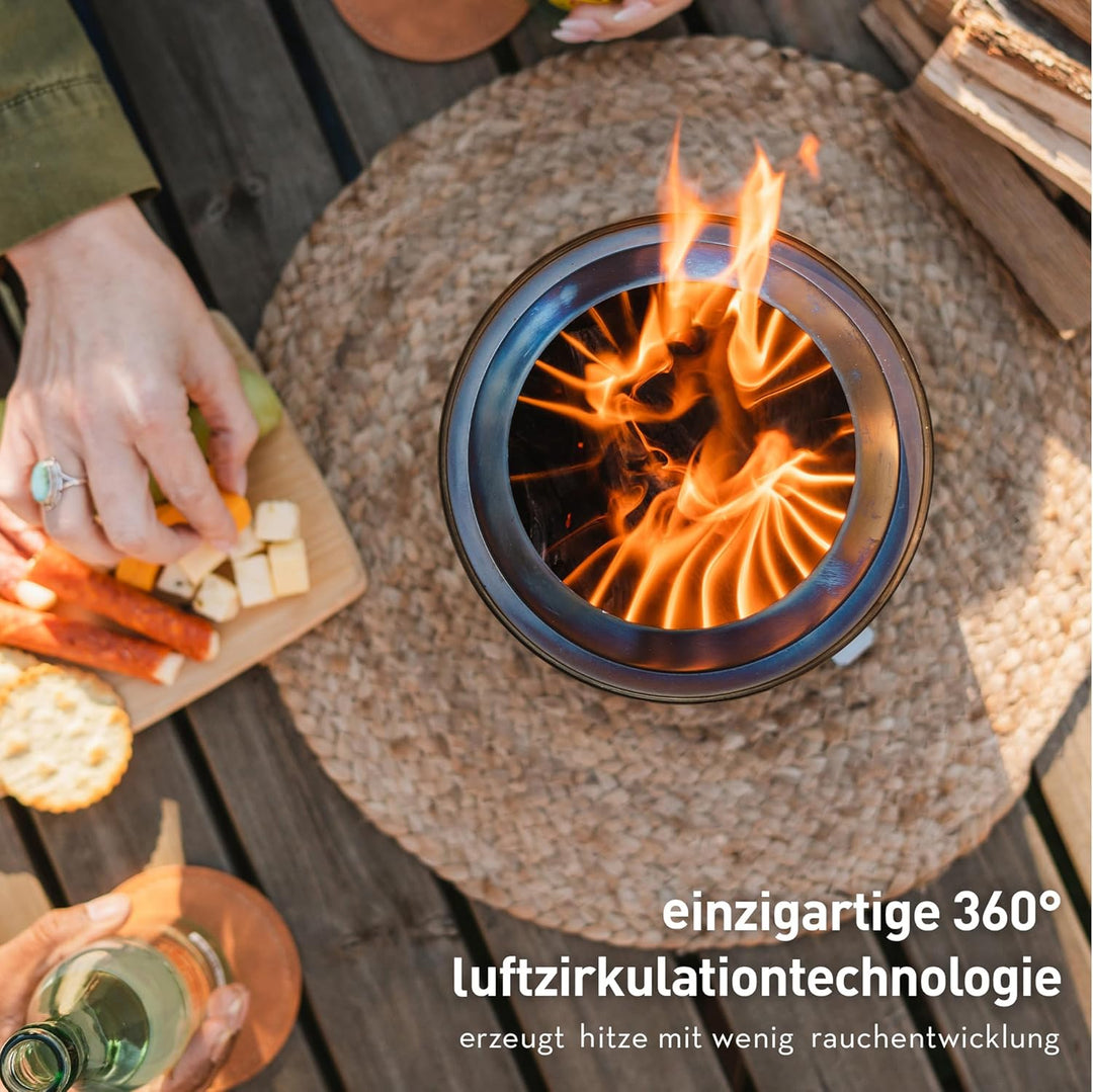 Solo Stove Mesa XL Tischfeuer Outdoor | Raucharmer Mini Tischkamin, Deko für Garten, Terrasse und Ba