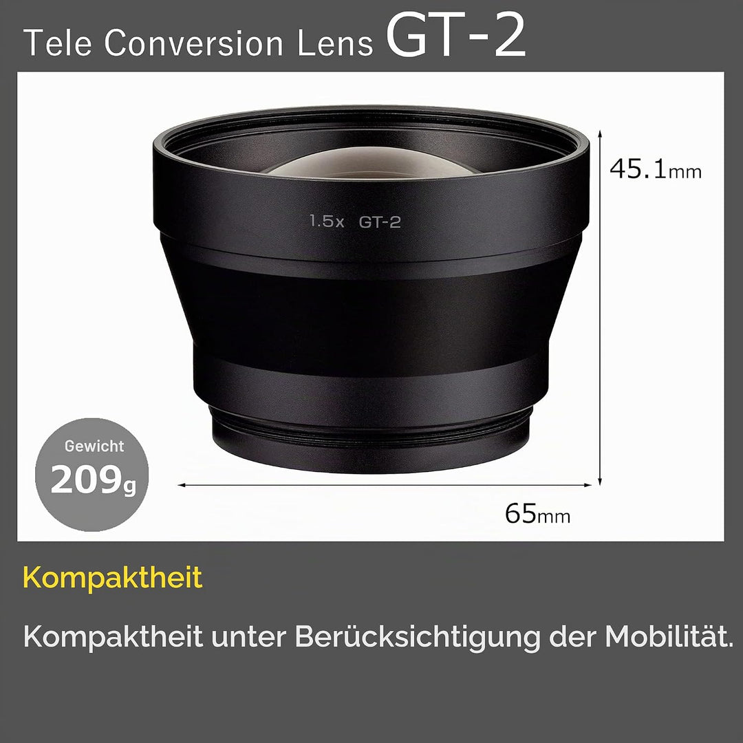 Ricoh Televorsatzobjektiv GT-2 [Kompatible Modelle: Ricoh GR IIIx] [1,5-Fach Telekonversionsobjektiv