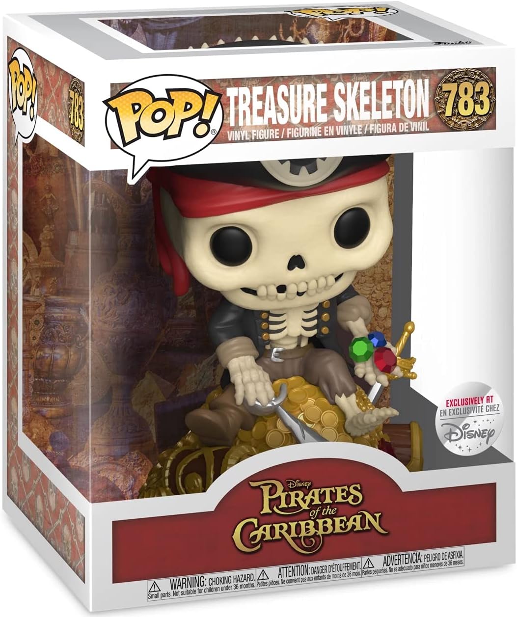 Funko 48889 Pop! Disney: Fluch der Karibik - Schatzskelett (Special Edition) #783