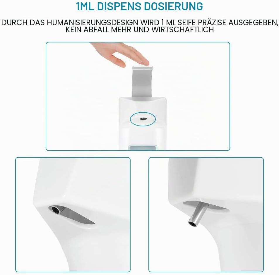 Ourleeme Desinfektionsmittelspender 1000ml Ellenbogen Seifenspender Wandspender Händedesinfektion Pr
