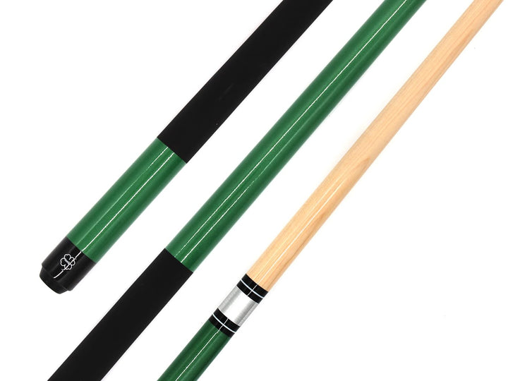 Billard Zubehör Billardqueue Pool Queue Element, 2-teilig, 146 cm, 18 oz Grün, Grün