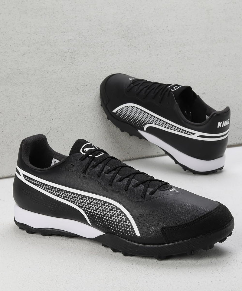 PUMA Unisex King Pro TT Fussballschuhe 47 EU Puma Black Puma White, 47 EU Puma Black Puma White