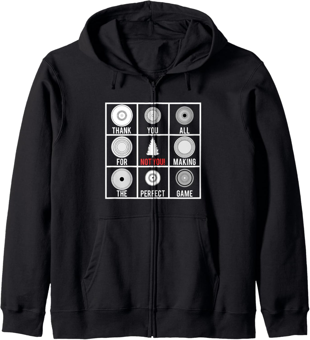 Lustiger Discgolfspruch Stupid Tree Discgolf Discgolfer Kapuzenjacke