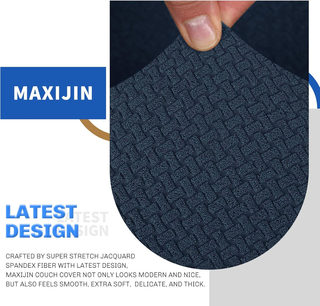 MAXIJIN Creative Jacquard Extra grosse Couchbezüge für 3- oder 4-Sitzer, super Dehnbare rutschfeste