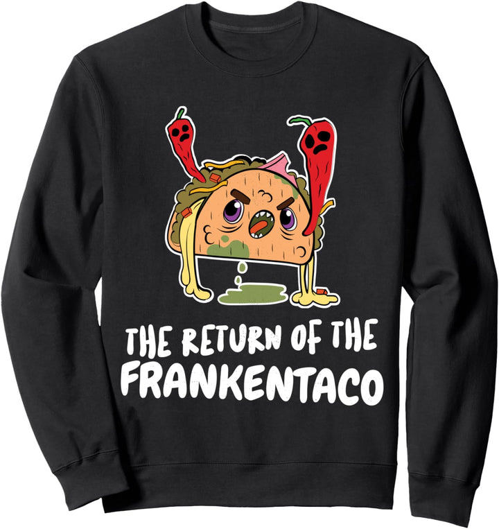 Frankenstein Taco Lustiges Kostüm Halloween Sweatshirt